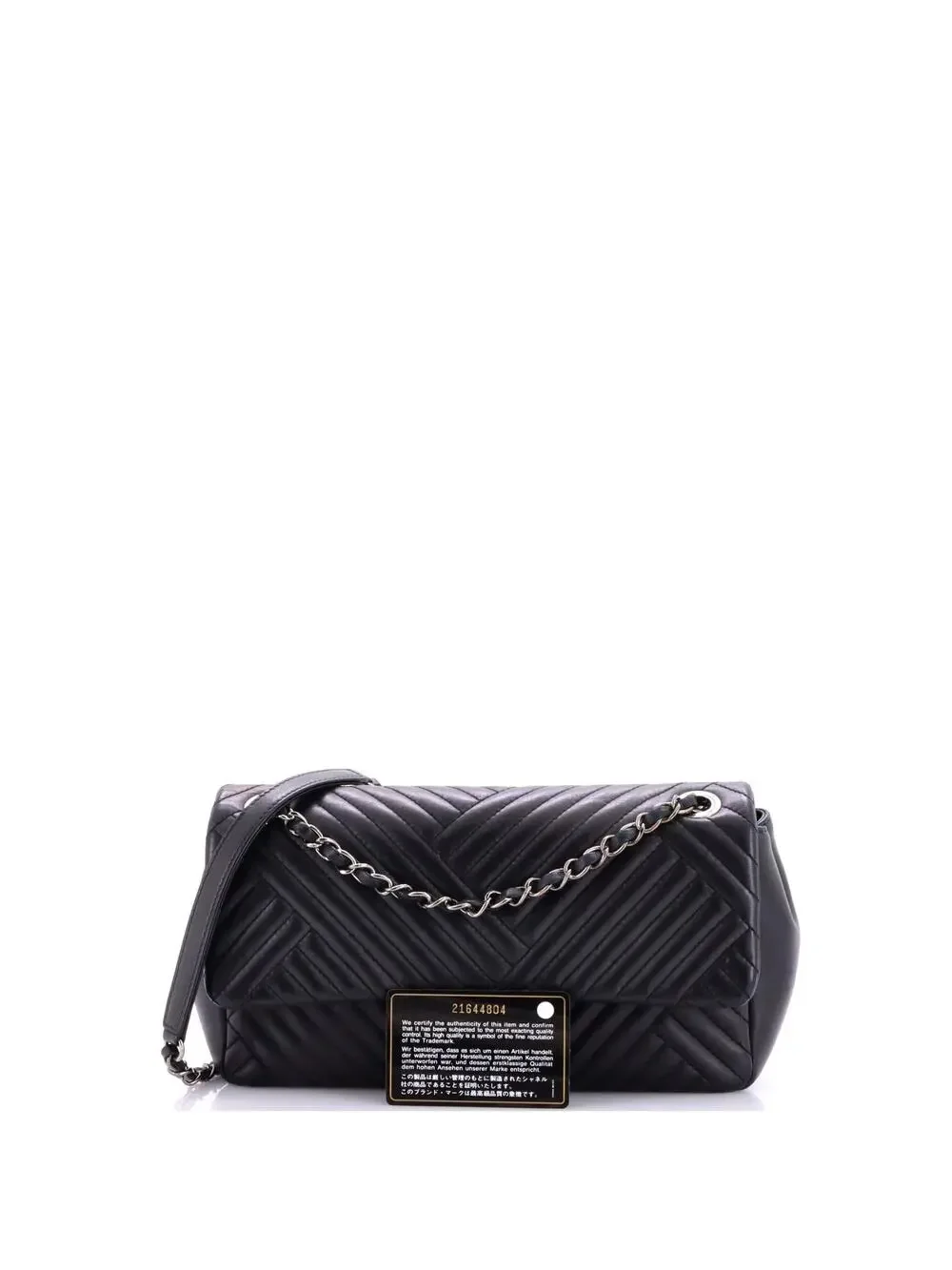 Chanel Cc Crossing Flap Bag Chevron #242416C42B